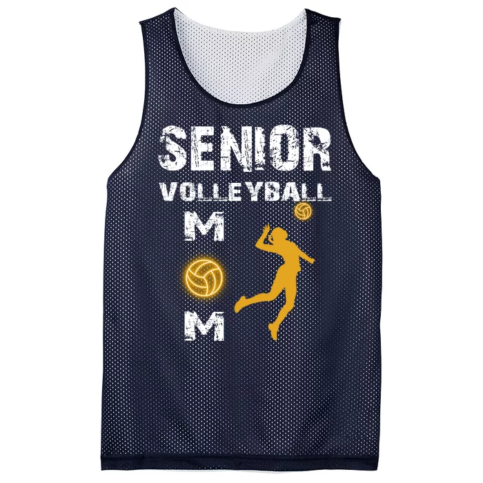 Senior Volleyball Mom Gift Mesh Reversible Basketball Jersey Tank