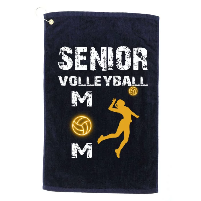 Senior Volleyball Mom Gift Platinum Collection Golf Towel