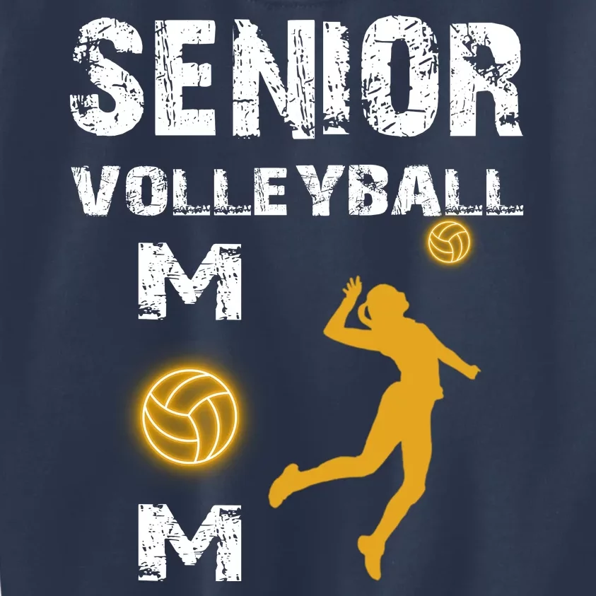 Senior Volleyball Mom Gift Kids Sweatshirt