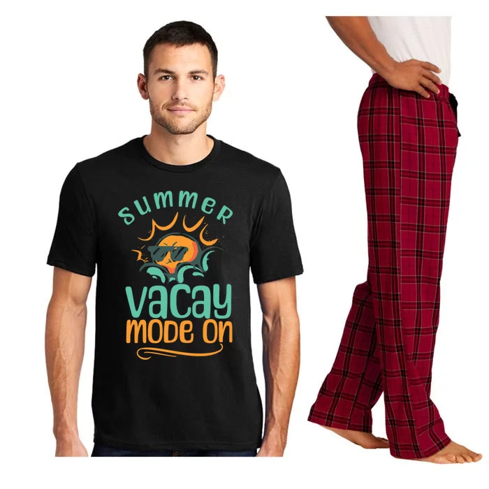 Summer Vacay Mode On Vacation Travel Holiday Trip Funny Gift Pajama Set