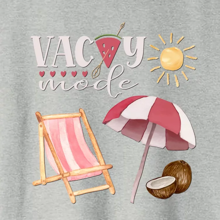 Summer Vacay Mode Summertime Vacation Time Relax On A Beach Cute Gift Women's Crop Top Tee