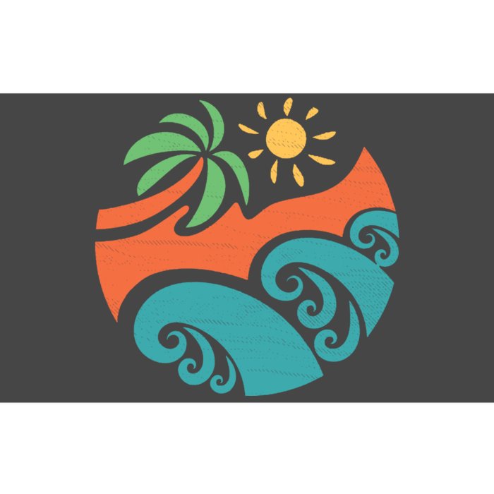 Summer Vacation Ocean Waves Bumper Sticker