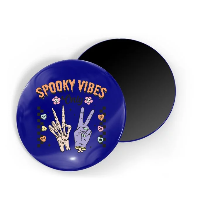 Spooky Vibes Only Skeleton Bone Hand Halloween Gift Magnet