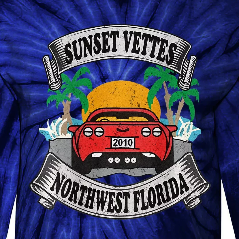 Sunset Vettes Of Northwest Florida Tie-Dye Long Sleeve Shirt