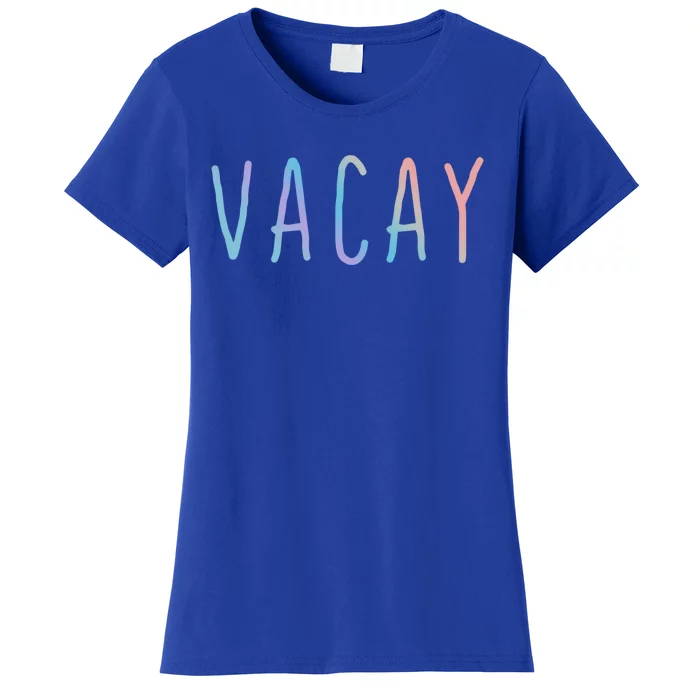 Summer Vacation Palm Retro Vintage Oh Hey Vacay Great Gift Women's T-Shirt