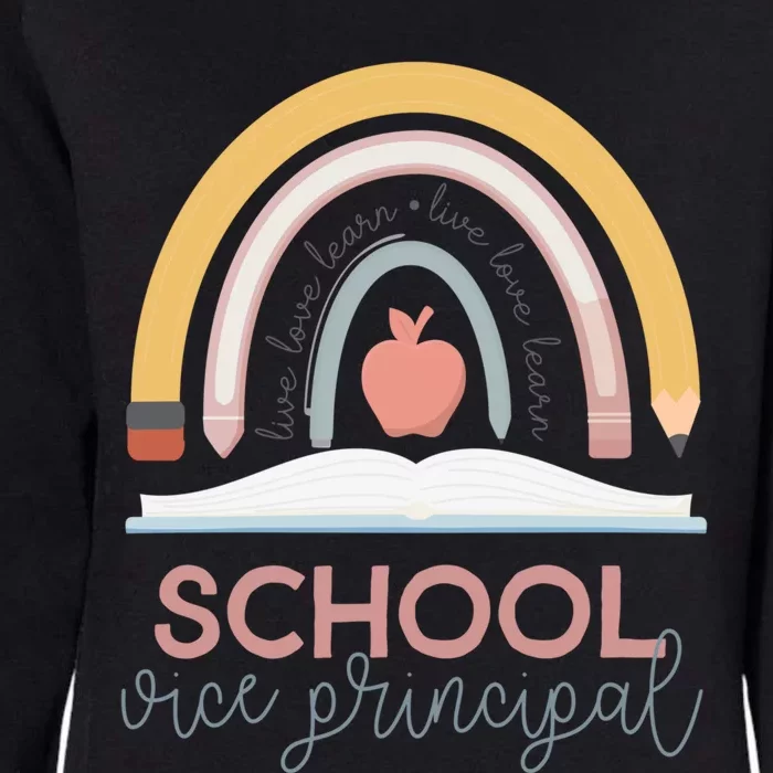 School Vice Principal Boho Rainbow Day Back 2 School Gift Womens California Wash Sweatshirt