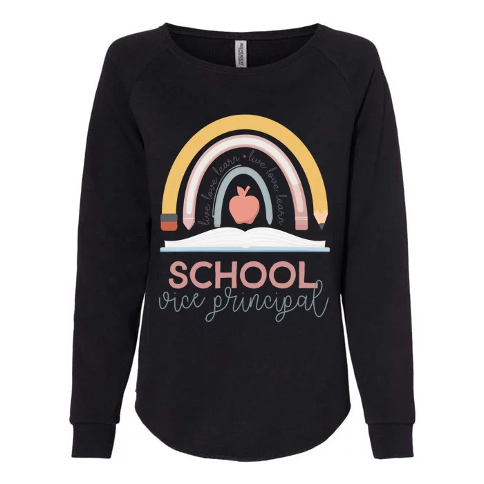 School Vice Principal Boho Rainbow Day Back 2 School Gift Womens California Wash Sweatshirt