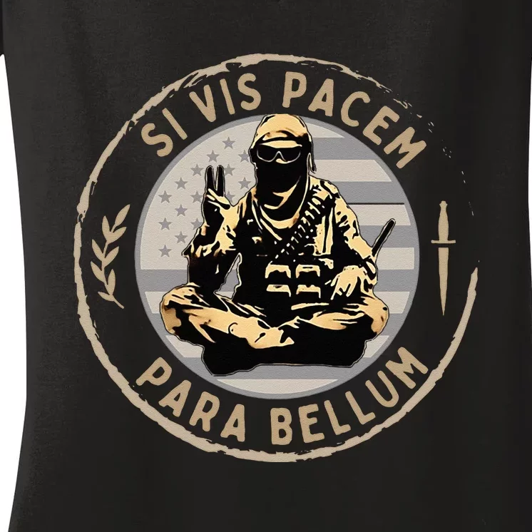 Si Vis Pacem Para Bellum Women's V-Neck T-Shirt