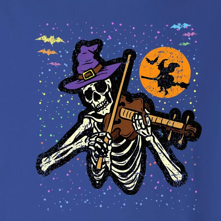 Skeleton Violin Player Halloween Costume Violinist Musician Toddler Long Sleeve Shirt