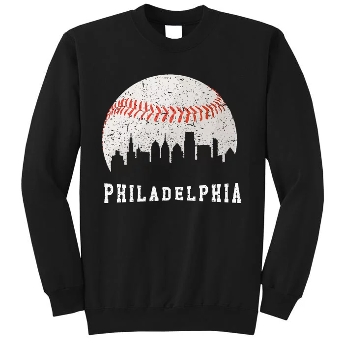 Skyline Vintage Philadelphia Baseball Fans Sweatshirt