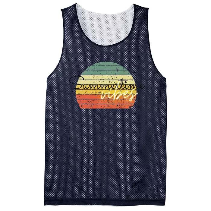 Summertime Vibes Premium Mesh Reversible Basketball Jersey Tank