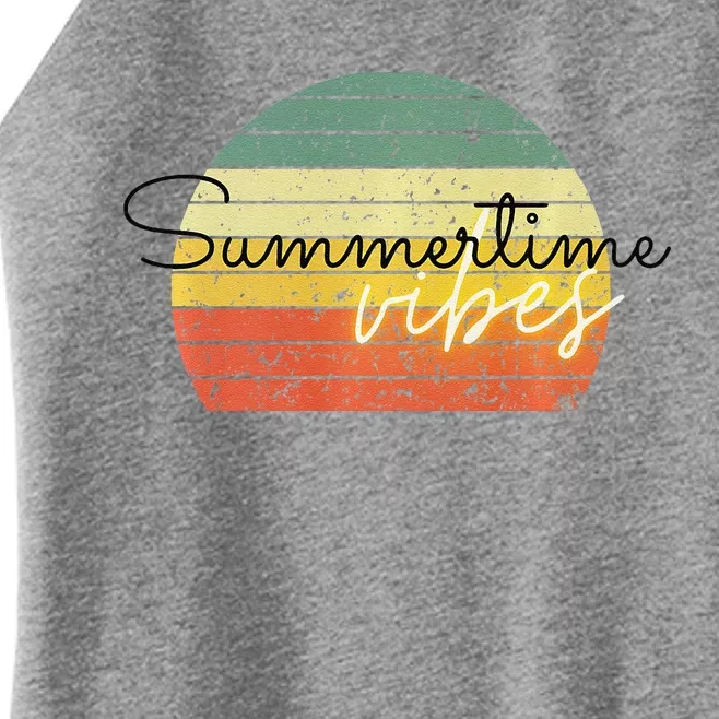 Summertime Vibes Premium Women’s Perfect Tri Rocker Tank