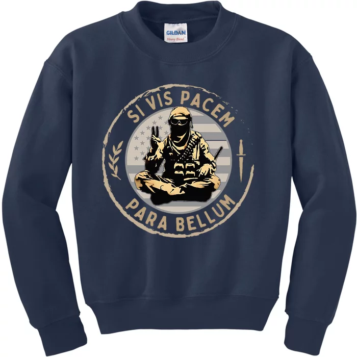 Si Vis Pacem Para Bellum Kids Sweatshirt