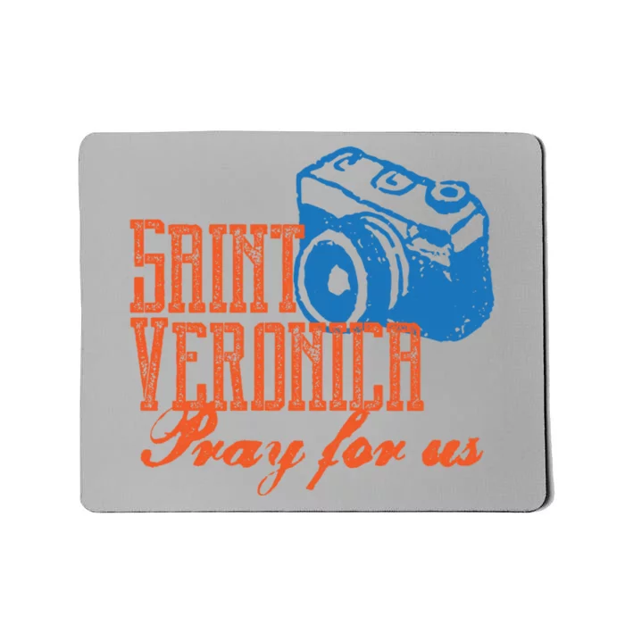 St Veronica Patron Saint Photography Photographers Catholic Cool Gift Mousepad