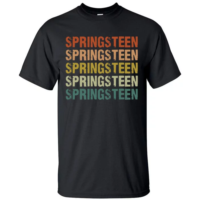 Springsteen Vintage Retro Rock Concert Tall T-Shirt