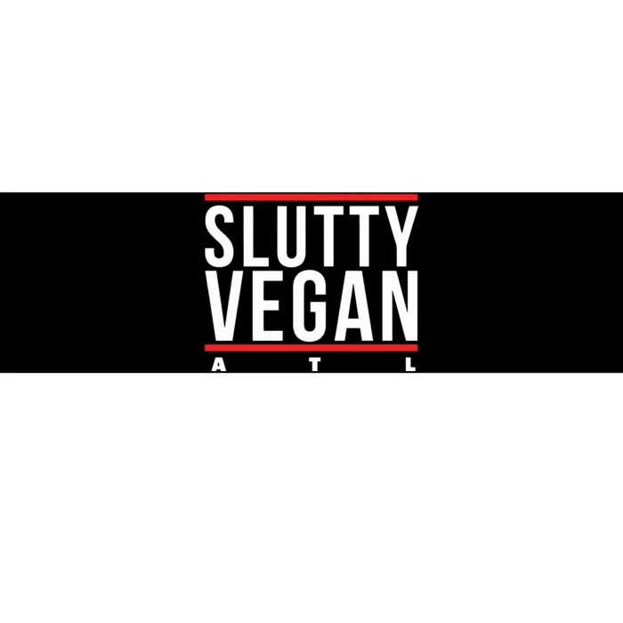 Slutty Vegan Run Slutty Bumper Sticker