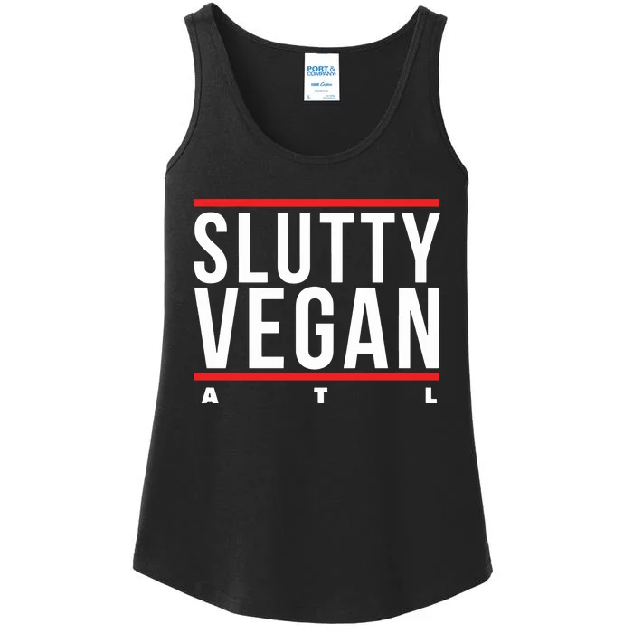 Slutty Vegan Run Slutty Ladies Essential Tank