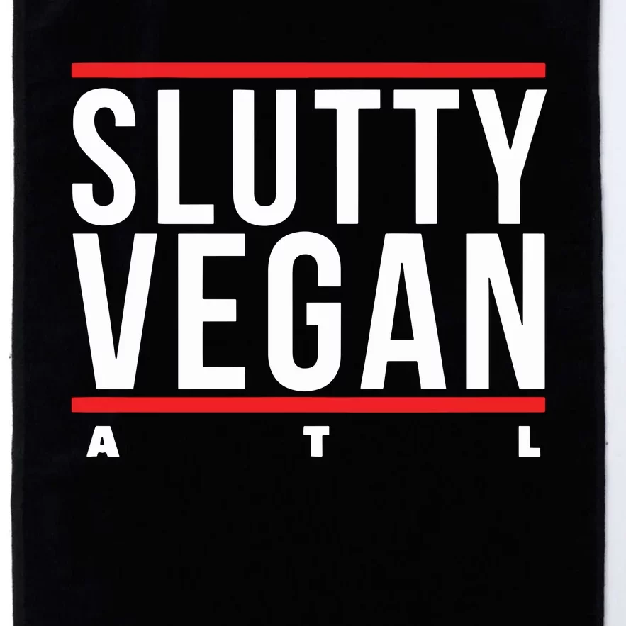 Slutty Vegan Run Slutty Platinum Collection Golf Towel