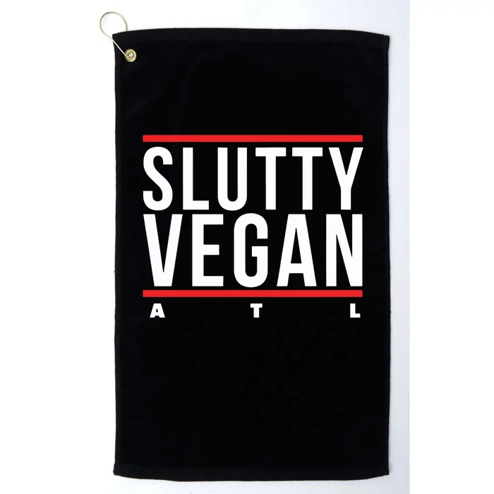 Slutty Vegan Run Slutty Platinum Collection Golf Towel