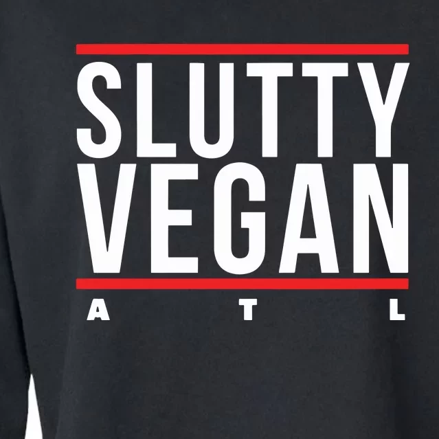 Slutty Vegan Run Slutty Cropped Pullover Crew