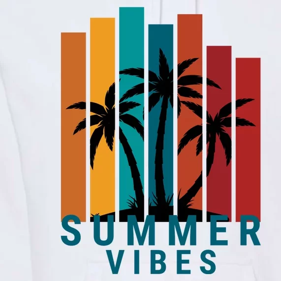 Summer Vibes Retro Palm Tree Premium Hoodie