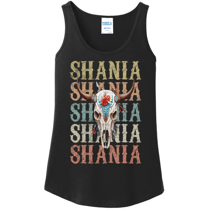 Shania Vintage Retro Ladies Essential Tank