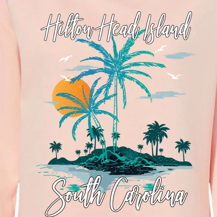 Summer Vacation Retro South Carolina Hilton Head Island Gift Womens California Wash Sweatshirt