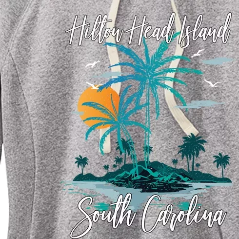 Summer Vacation Retro South Carolina Hilton Head Island Gift Women's Fleece Hoodie