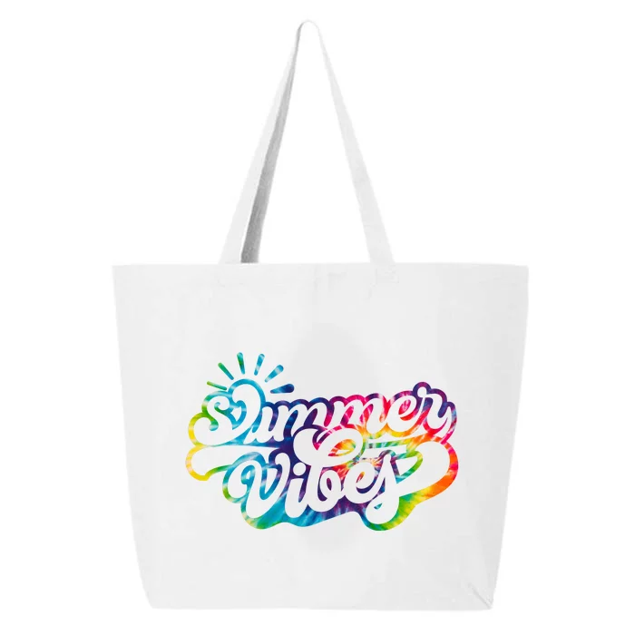 Summer Vibes Retro Colorful Trippy Style 25L Jumbo Tote