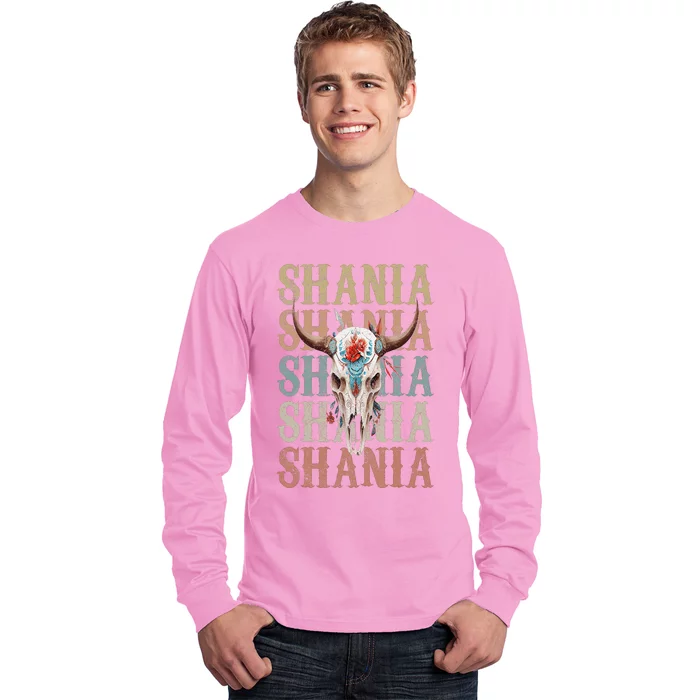 Shania Vintage Retro style name Long Sleeve Shirt