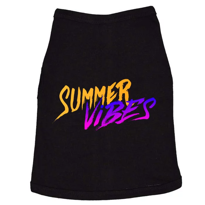 Summer Vibes Retro Doggie Tank