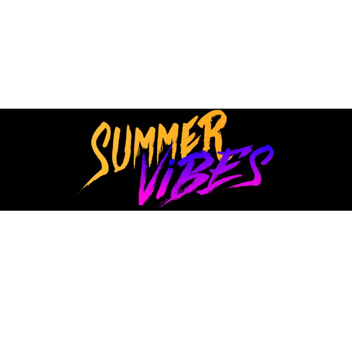 Summer Vibes Retro Bumper Sticker