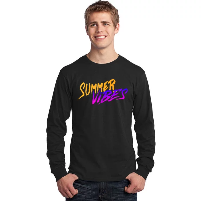 Summer Vibes Retro Tall Long Sleeve T-Shirt