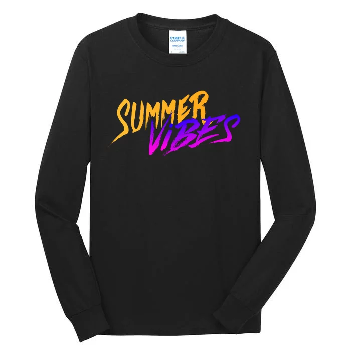 Summer Vibes Retro Tall Long Sleeve T-Shirt