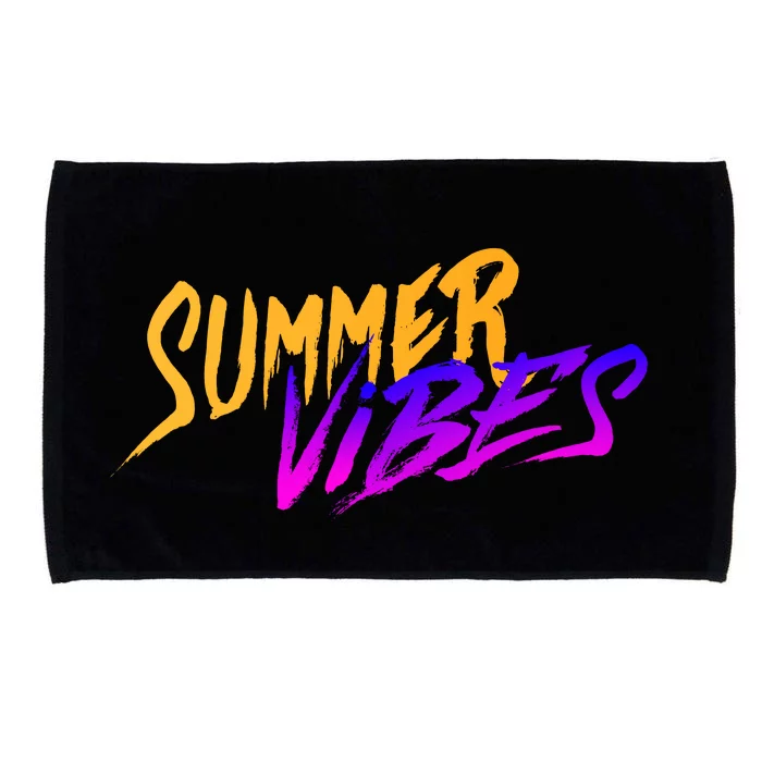 Summer Vibes Retro Microfiber Hand Towel