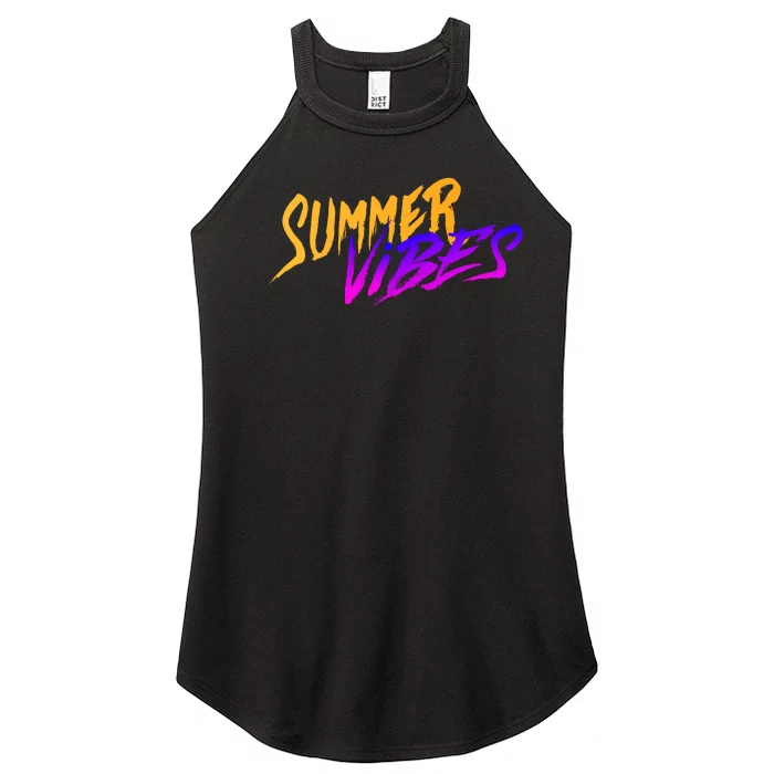 Summer Vibes Retro Women’s Perfect Tri Rocker Tank