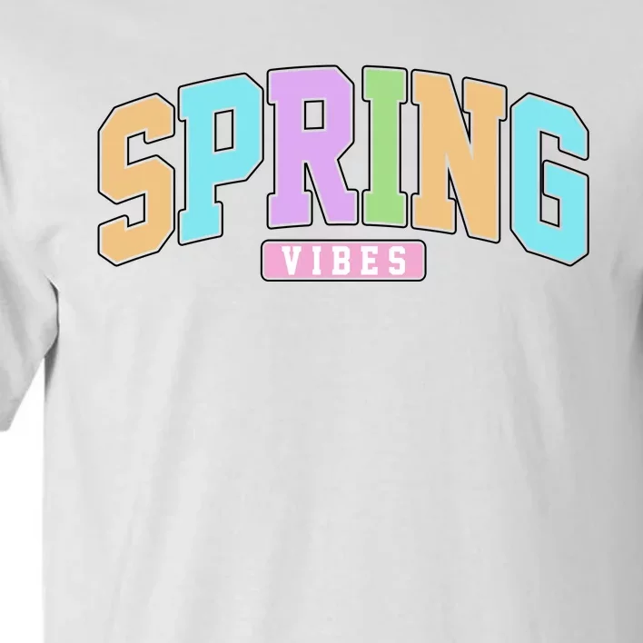 Spring Vibes Retro Varsity Tall T-Shirt