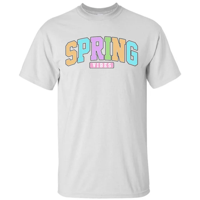 Spring Vibes Retro Varsity Tall T-Shirt