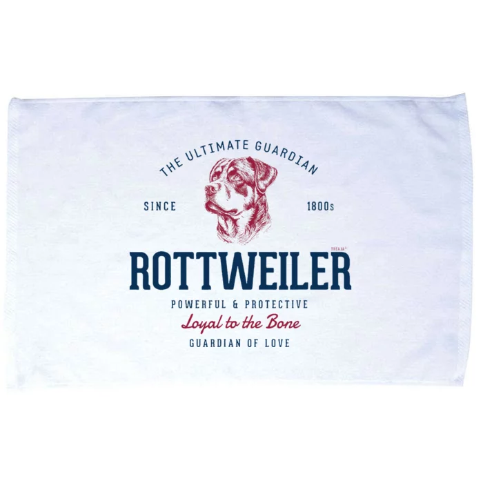 Styled Vintage Rottweiler Microfiber Hand Towel