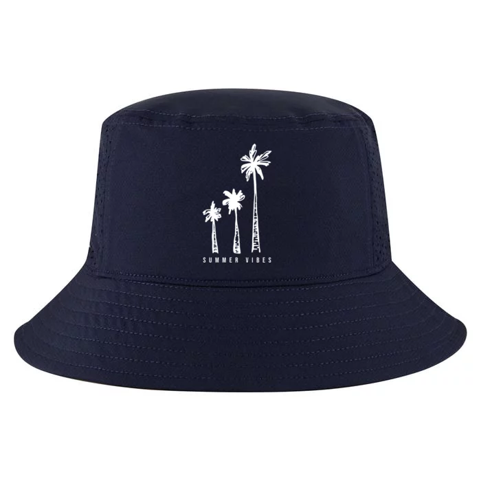 Summer Vibes Retro Palm Tree Cool Comfort Performance Bucket Hat