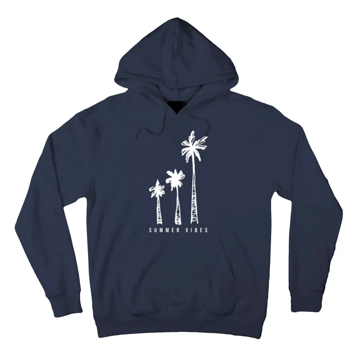 Summer Vibes Retro Palm Tree Hoodie