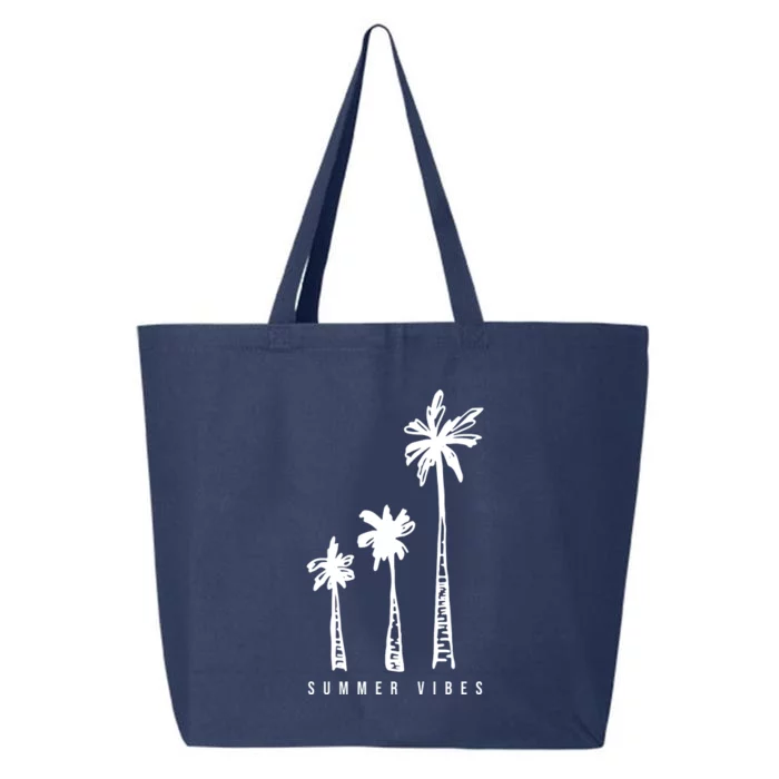 Summer Vibes Retro Palm Tree 25L Jumbo Tote