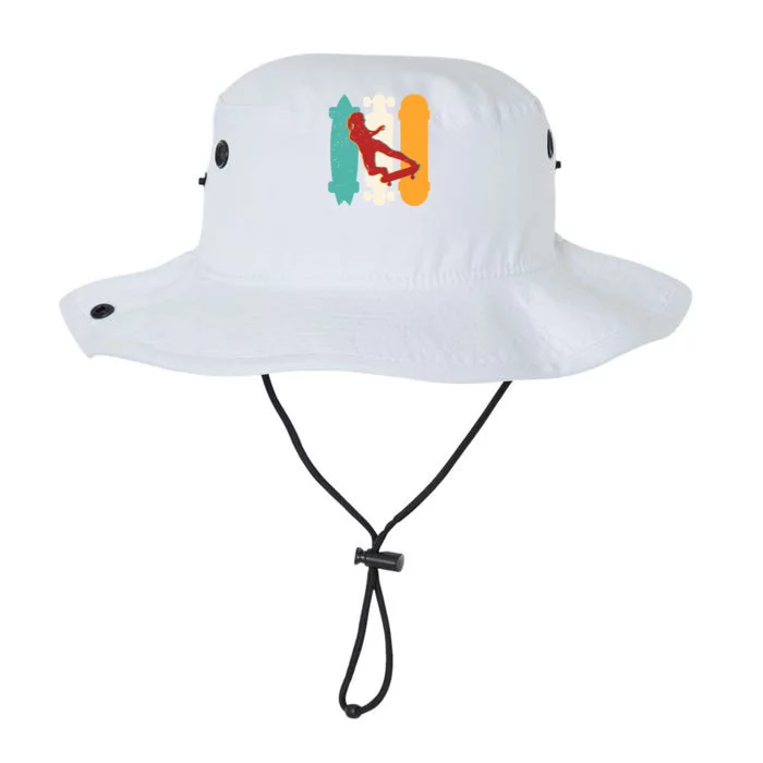 Skater Vintage Retro Style Skateboarding Graphic Great Gift Legacy Cool Fit Booney Bucket Hat