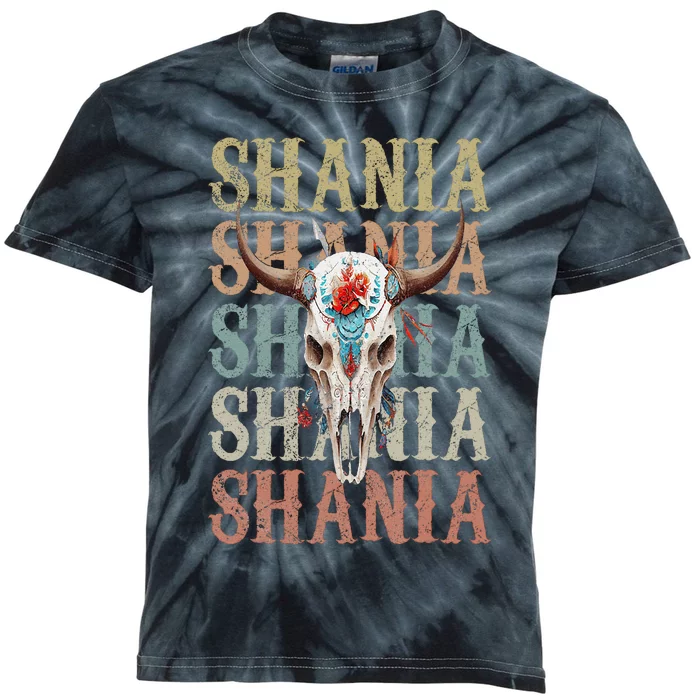 Shania Vintage Retro Kids Tie-Dye T-Shirt