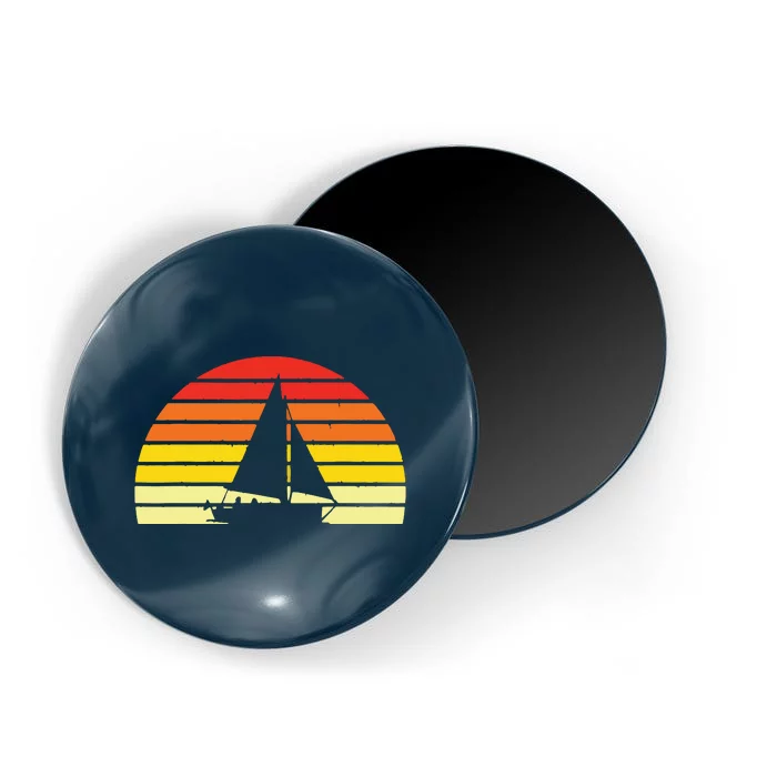 Sailing Vintage Retro Sailboat Boating Boat Sailor Gift Magnet