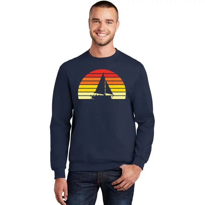 Sailing Vintage Retro Sailboat Boating Boat Sailor Gift Tall Sweatshirt