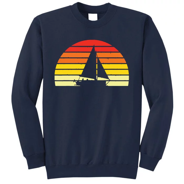 Sailing Vintage Retro Sailboat Boating Boat Sailor Gift Tall Sweatshirt