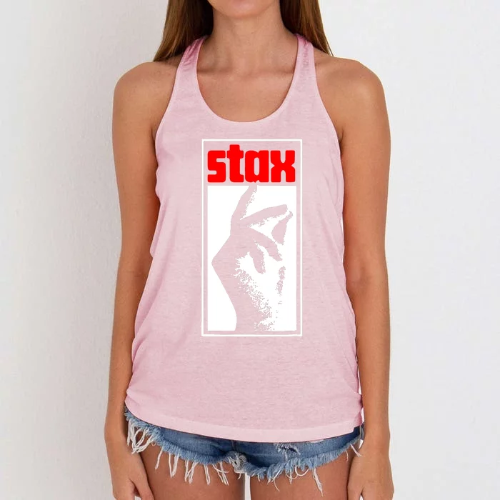 Stax Volt Records Women's Knotted Racerback Tank