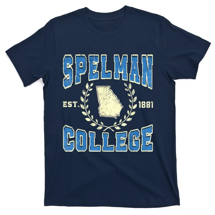 Spelman Vintage Retro College University Athletic Sports T-Shirt