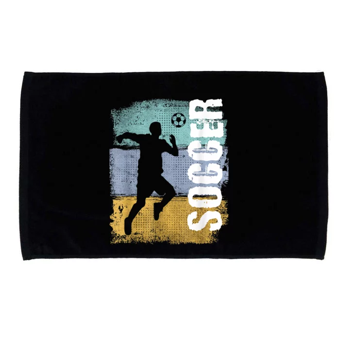 Soccer Vintage Retro Soccer Player Microfiber Hand Towel